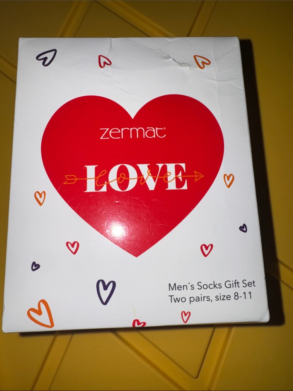 Zermat Men's Casual Socks Gift Set Heart Designs C1.B.2R